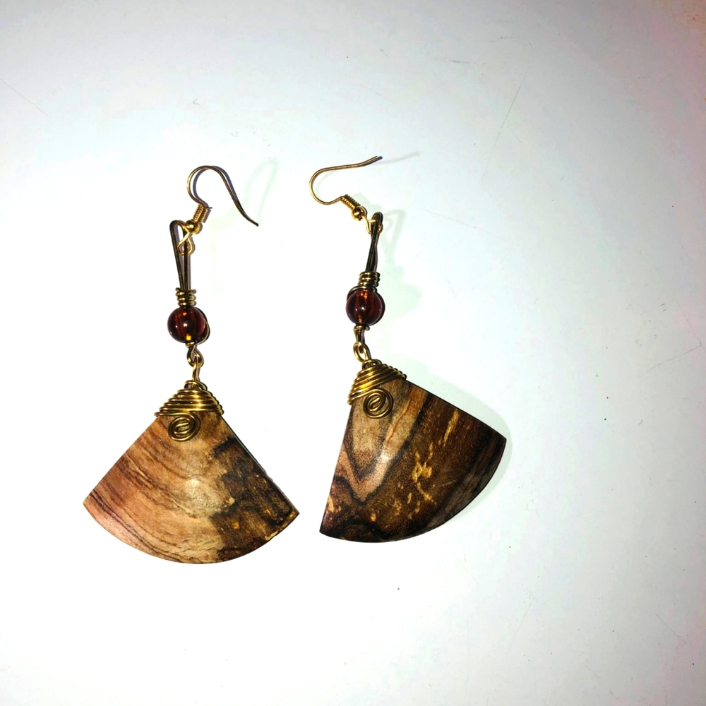Wooden earring